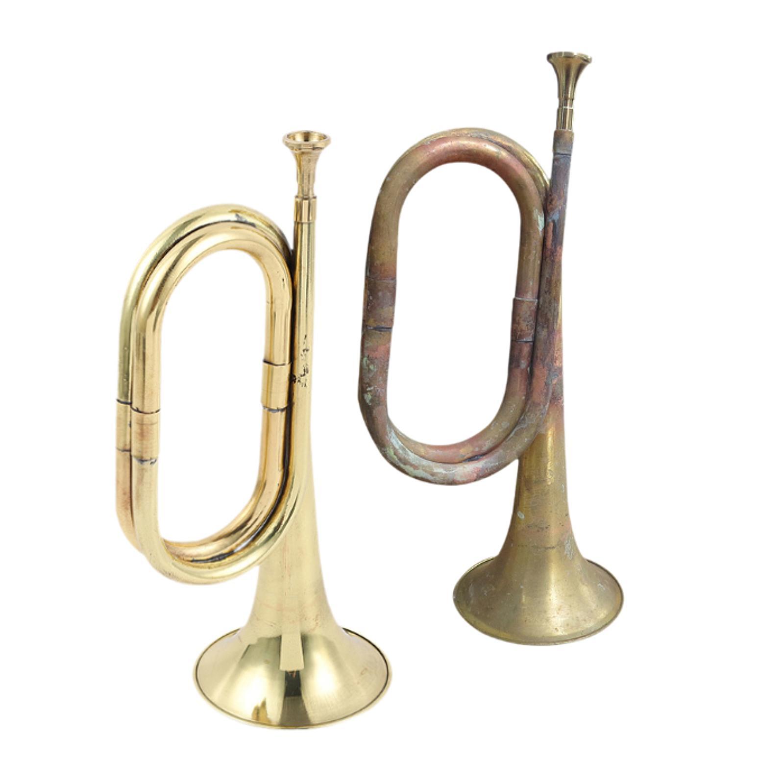 Musical Instrument Bugle - แตรทหารม้า เครื่องดนตรีลมตะวันตก เครื่องดนตรีทองเหลือง แตรเป่า สำหรับวงดนตรี ผู้เริ่มต้น