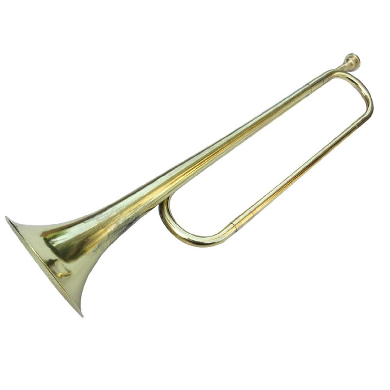 แตรทองเหลืองขัดเงาแบบ C แฟลต ท - Musical Instrument Bugle บทวิจารณ์และราคา