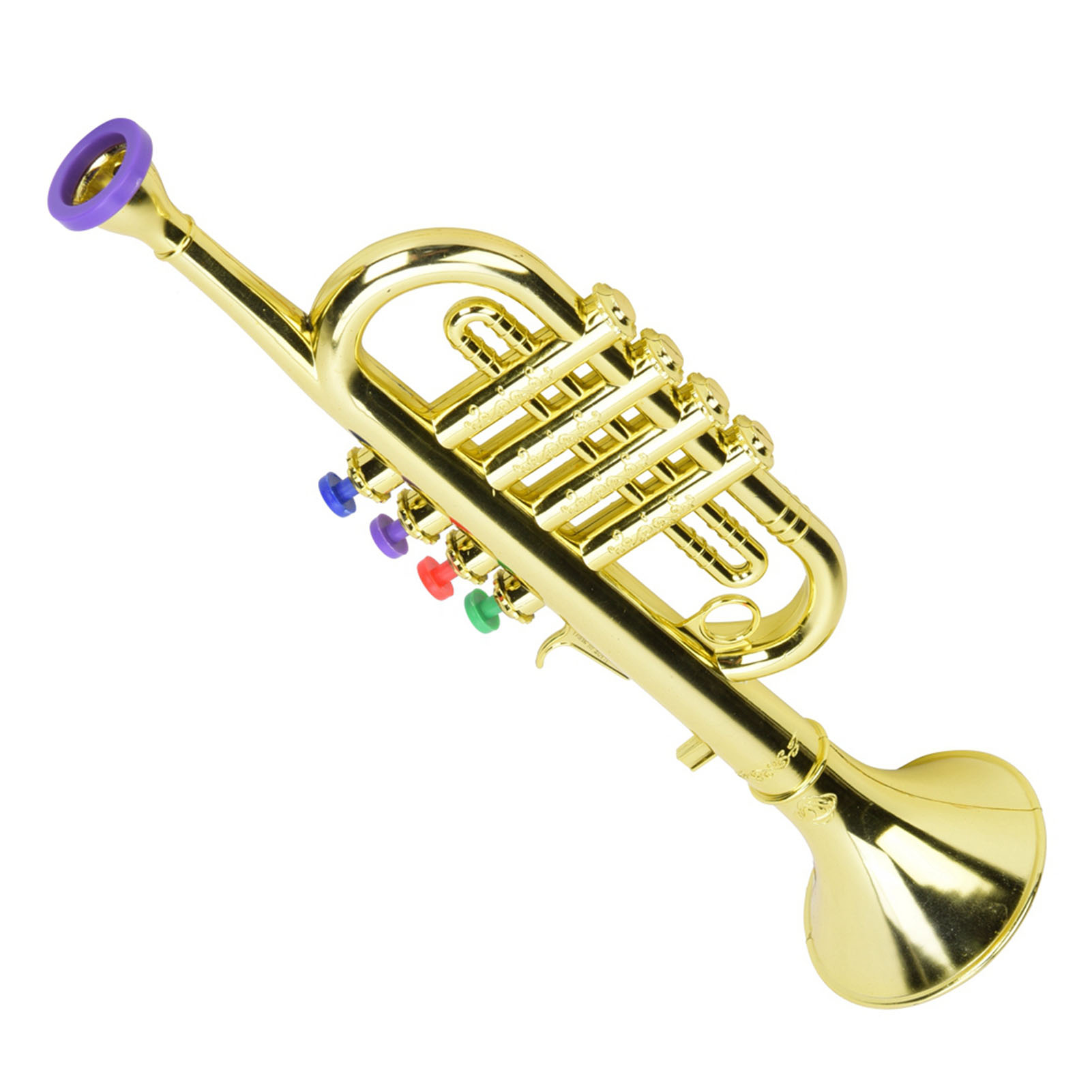 ทรัมเป็ตเด็ก พลาสติกเคลือบทอง  - Musical Instrument Harmonium บทวิจารณ์และราคา
