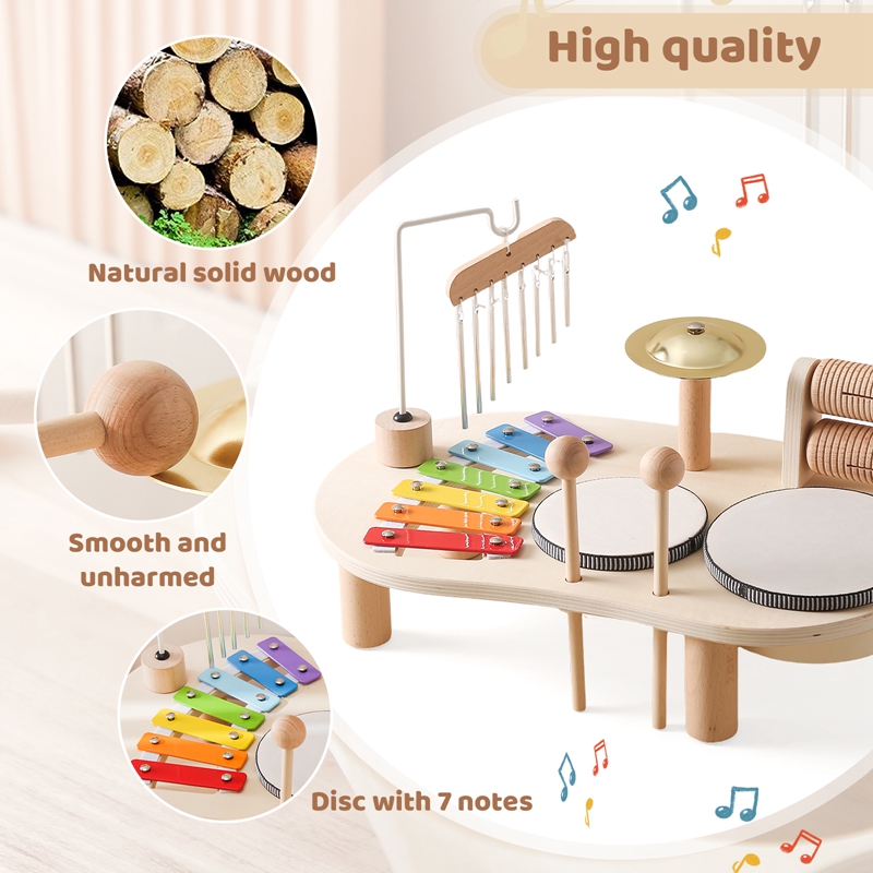 ของเล่นเพื่อการศึกษาเด็กไม้ Ae - Musical Instrument Harmonium บทวิจารณ์และราคา